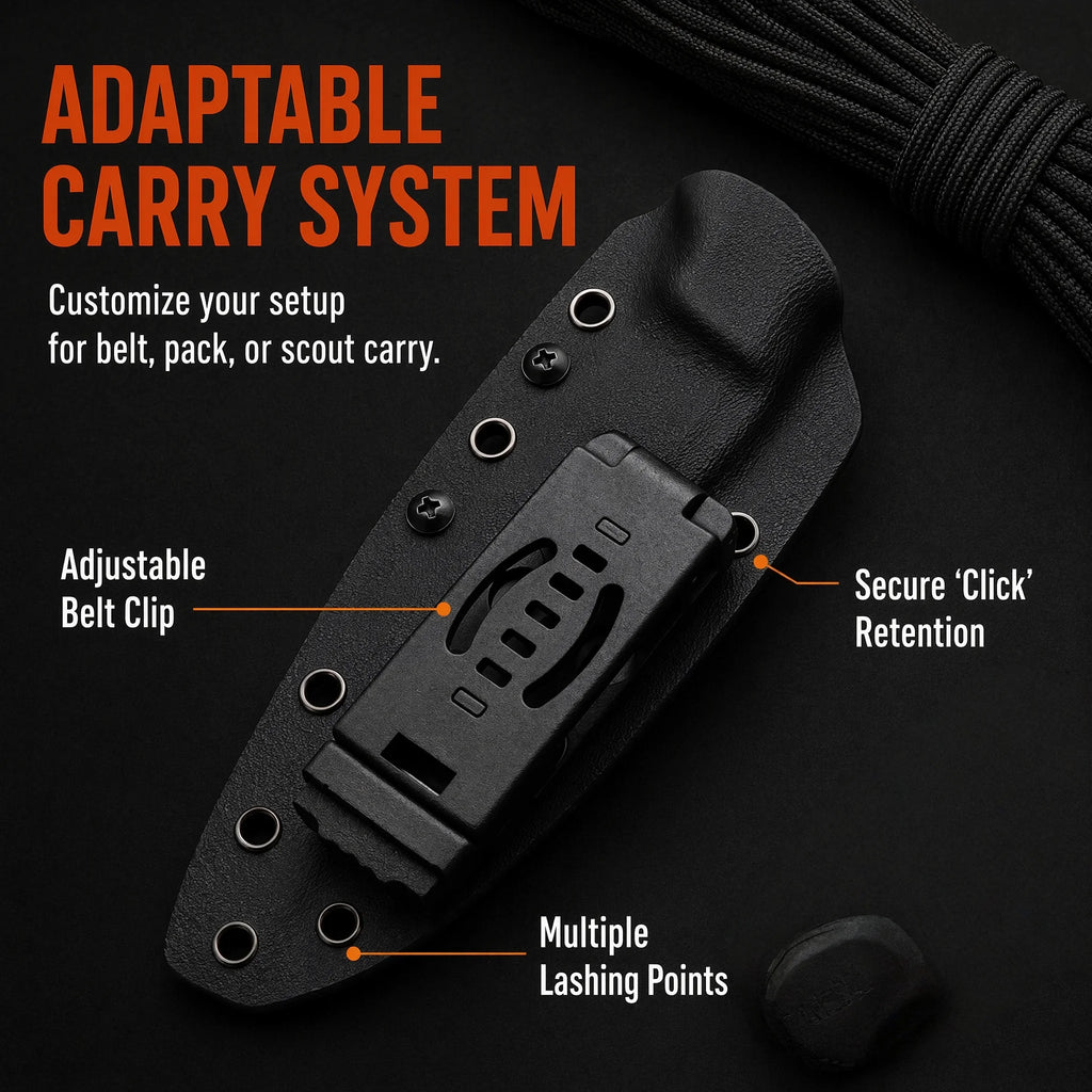 HUANGFU Multi-Tool Outdoor Knife – Camping & Hiking Multi-Tool Knife Qst