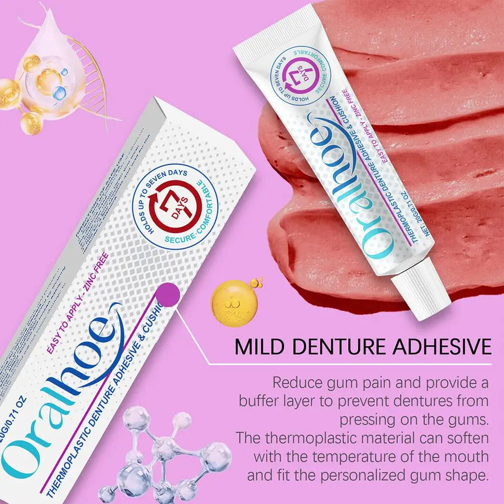 Thermoplastic Denture Fastening Adhesive – Secure Hold Denture Adhesive Qme