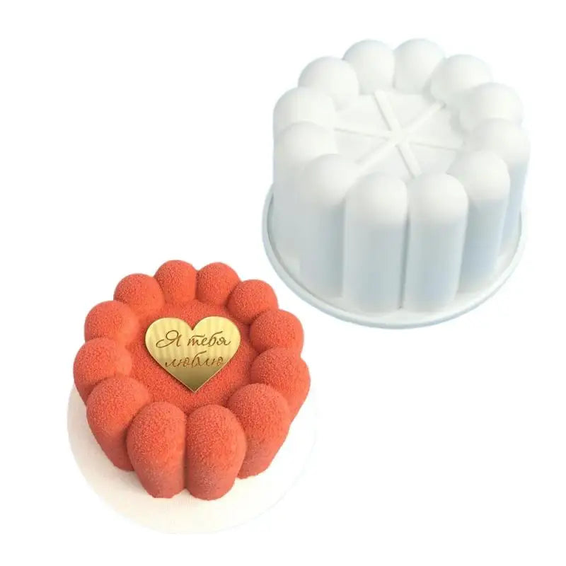 Round Silicone Mould for Cake, Mousse, Chocolate & Soap Silicone Baking Mould Qst