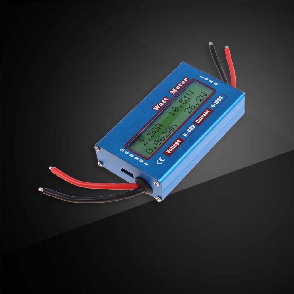 DC Power Analyser LCD Meter – Watt Volt Amp 12V 24V DC Power Meter Qme