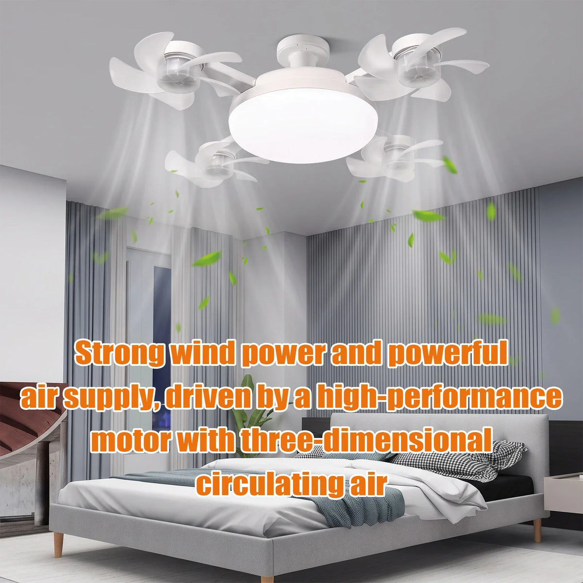 Smart E27 LED Ceiling Fan Light | Remote Dimming | 450mm Ceiling Fan Light Qme