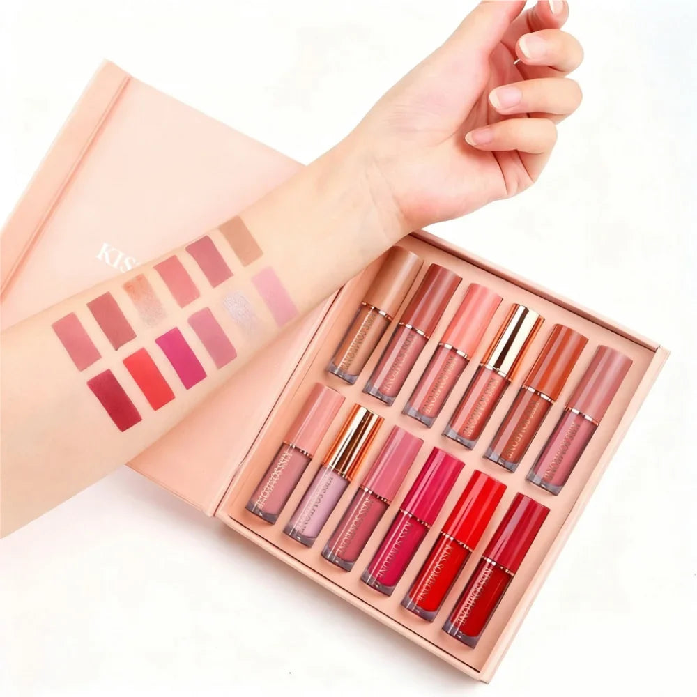 Petansy Matte Liquid Lipstick Set – Waterproof Long-Lasting Lip Gloss Liquid Lipstick Set Qme