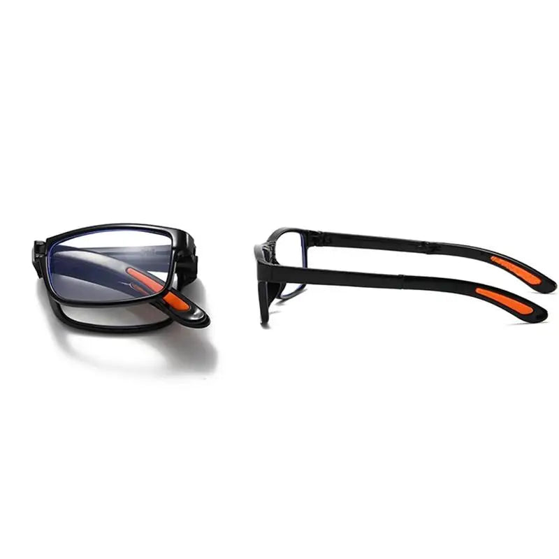 Folding Blue Light Reading Glasses with Case – Men & Women Folding Reading Glasses Qme