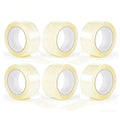 Silent Clear Packing Tape 6-Pack | Quiet Shipping Tape Packing Tape Qme 6 Rolls 100M 48mm