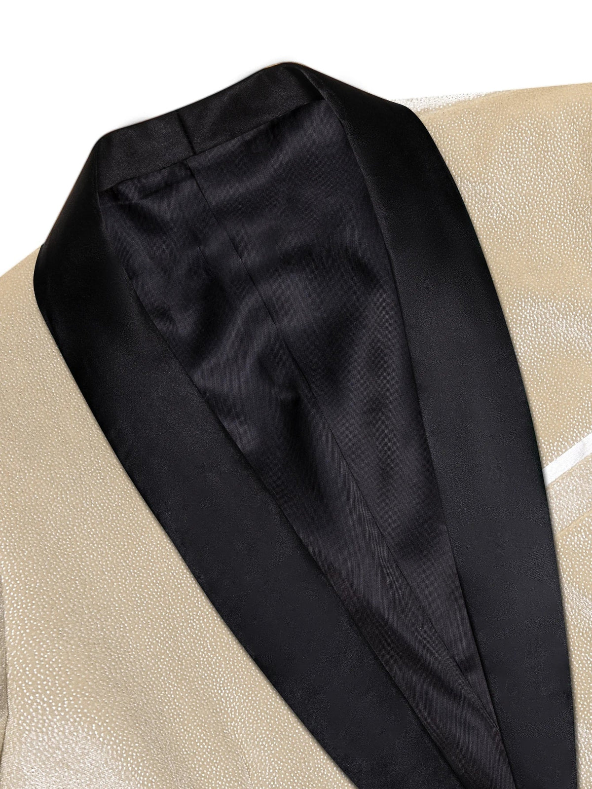 Men's Champagne Shawl Lapel Tuxedo Blazer | Single Breasted Tuxedo Blazer Qme