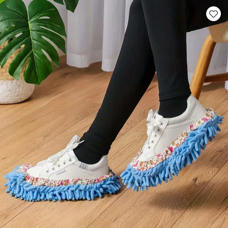 Microfiber Floor Dusting Slippers – Hands-Free Cleaning Floor Dusting Slippers Qme