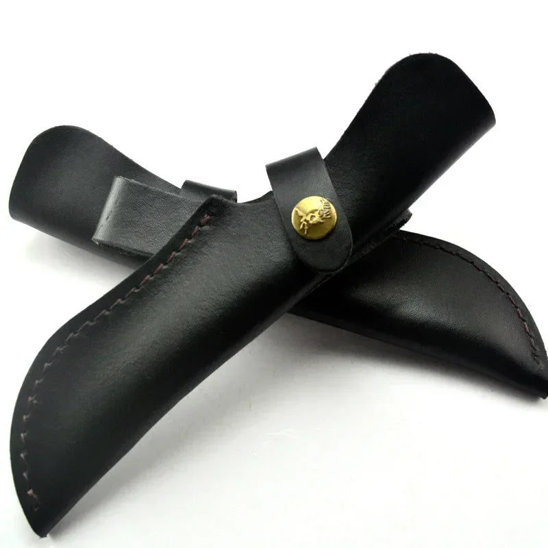 Cowhide Leather Knife Sheath – Universal Fixed Blade Holder Leather Knife Sheath Qst