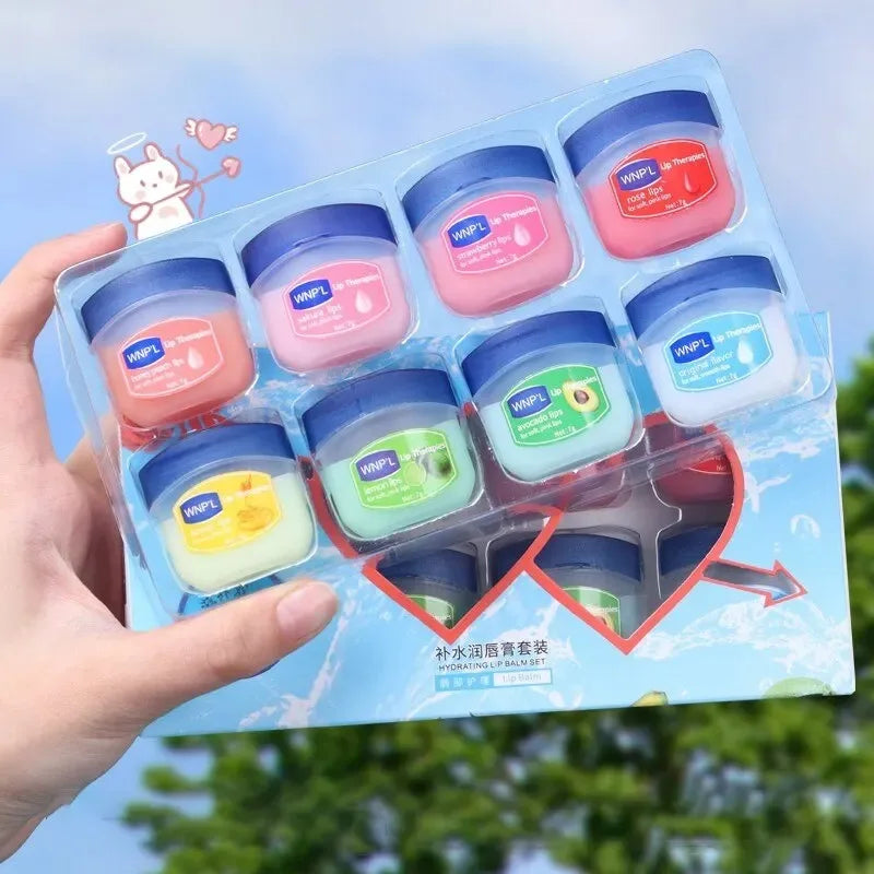 REAROYA Natural Plant Jelly Lip Balm Set (4/6/8pc) | Moisturizing Lip Balm Set Qst 8pcs