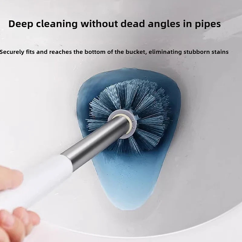 Multi-Functional Toilet Brush & Holder | Bathroom Cleaner Toilet Brush Set Qme