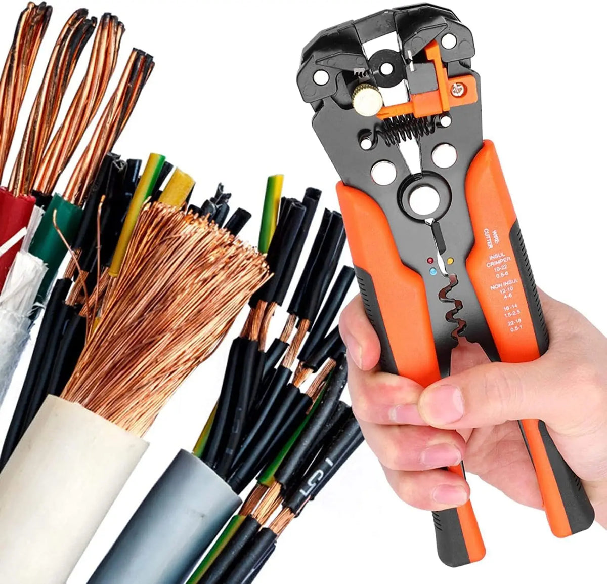 Wire Stripper Cutter Crimping Plier | Self-Adjusting Tool Wire Stripper Plier Qme