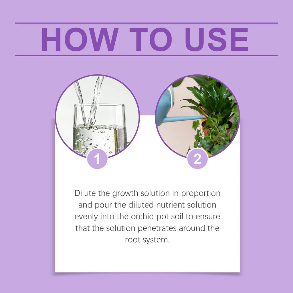 Orchid Growth Agent – Root & Flowering Booster Nutrient Orchid Fertilizer Spray Qme