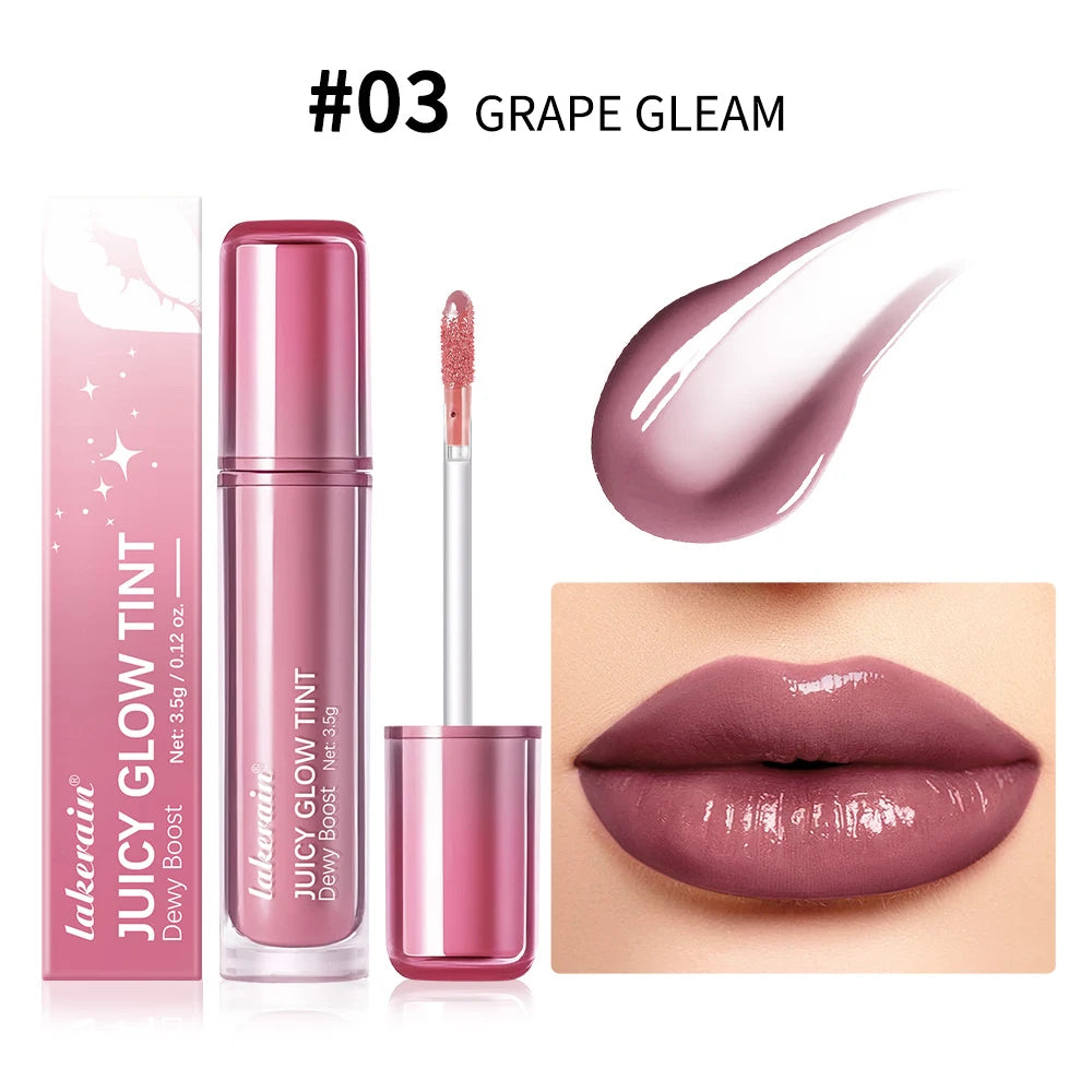 Lakerain Mirror Shine Lip Gloss – Clear Hydrating Long-Lasting Lip Gloss Qst 03