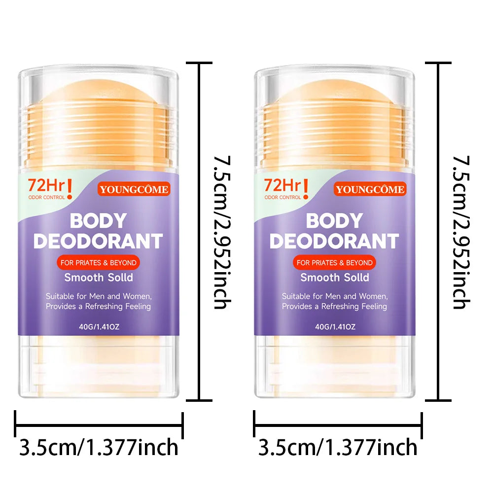 YOUNGCOME Solid Deodorant Stick – Odor Control for Women Deodorant Stick Qst 2pcs