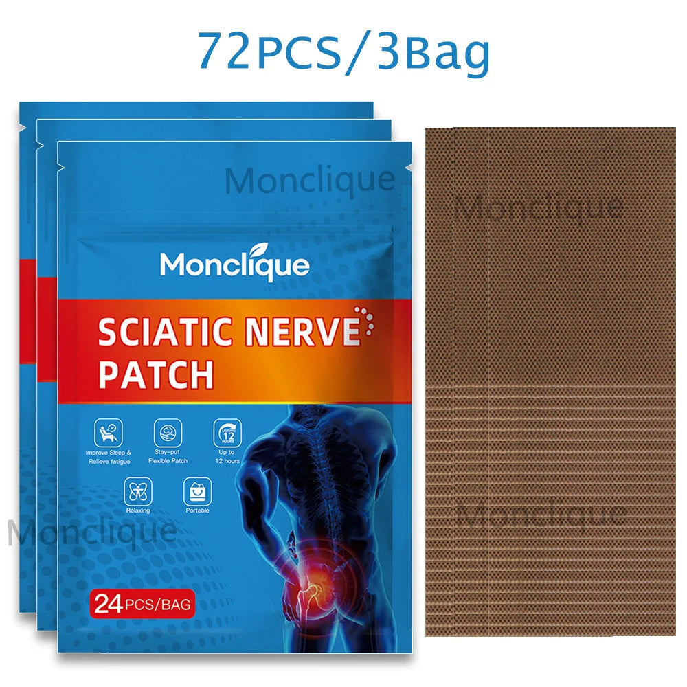 Self-Heating Hip & Lower Back Acupressure Warm Patch Acupressure Warm Patch Qst 72Pcs