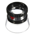 15X Portable Magnifying Glass for Jewelry, Maps & Collecting Magnifying Glass Loupe Qme Black