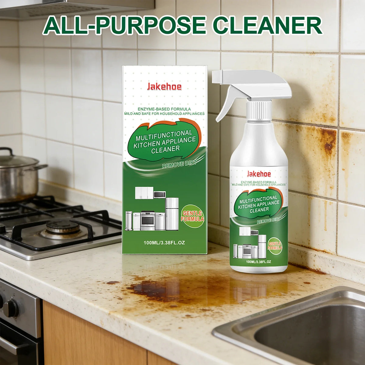 Qme Multi-Functional Kitchen Degreaser Spray | 3 Scents Kitchen Degreaser Spray Qme