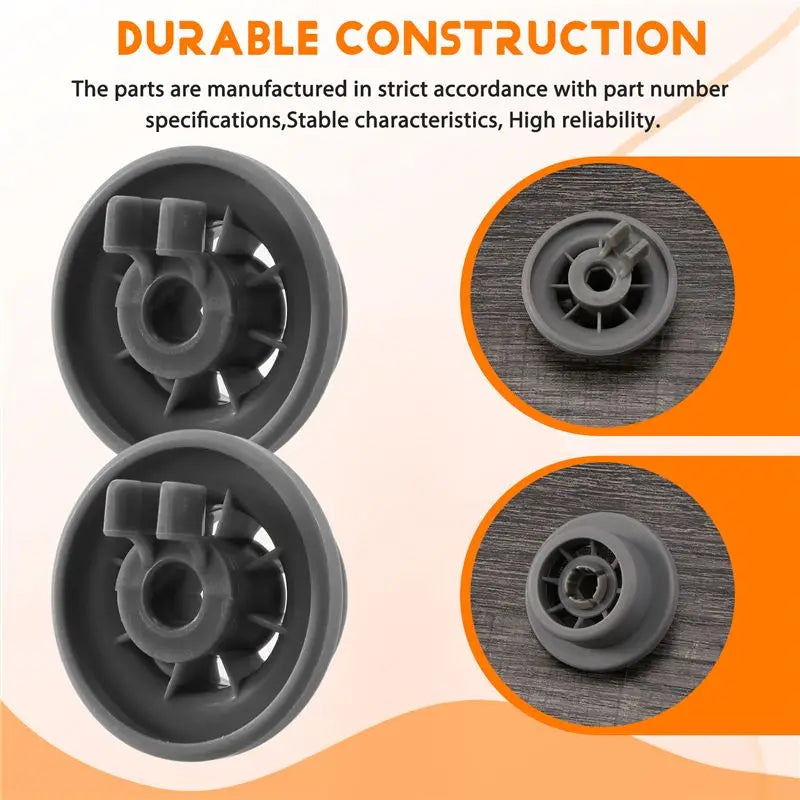 4x Dishwasher Basket Rail Wheels for Neff & Siemens – Part 165314 Dishwasher Spare Parts Qst