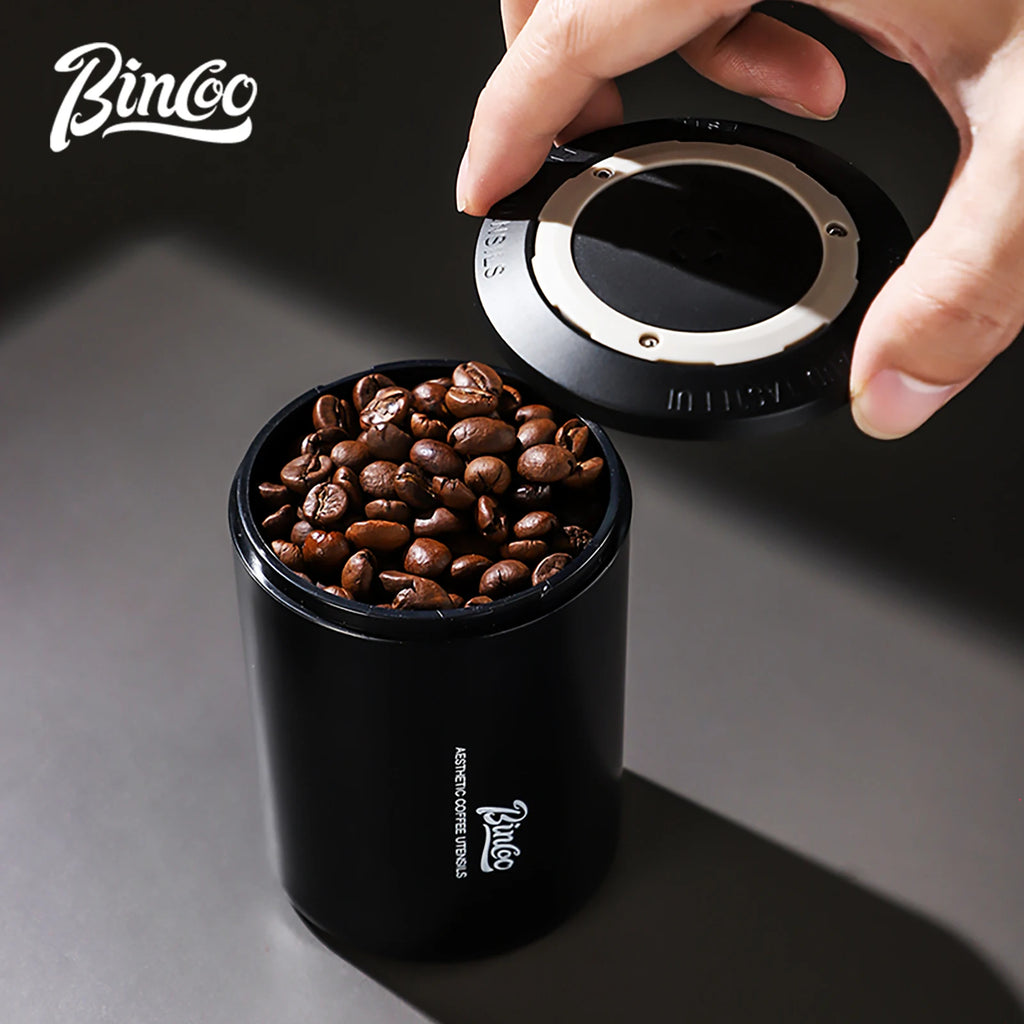 Bincoo Mini Airtight Coffee Bean Storage Jar – Travel Tin Coffee Storage Jar Qst