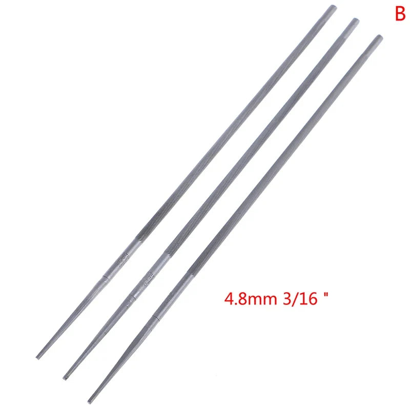 Round Chainsaw Chain Files Set – 4mm 4.8mm 5.5mm, 3 Pcs Chainsaw Sharpening File Qme 4.8mm