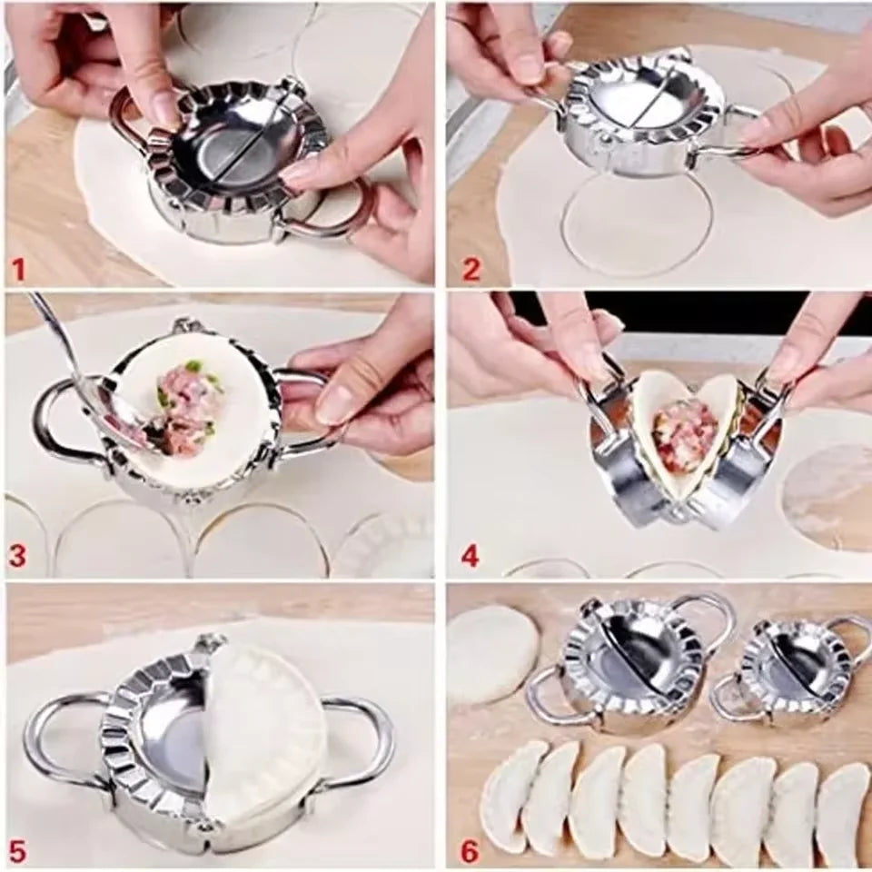 304 Stainless Steel Dumpling Mold & Manual Press Maker Dumpling Press Mold Qst