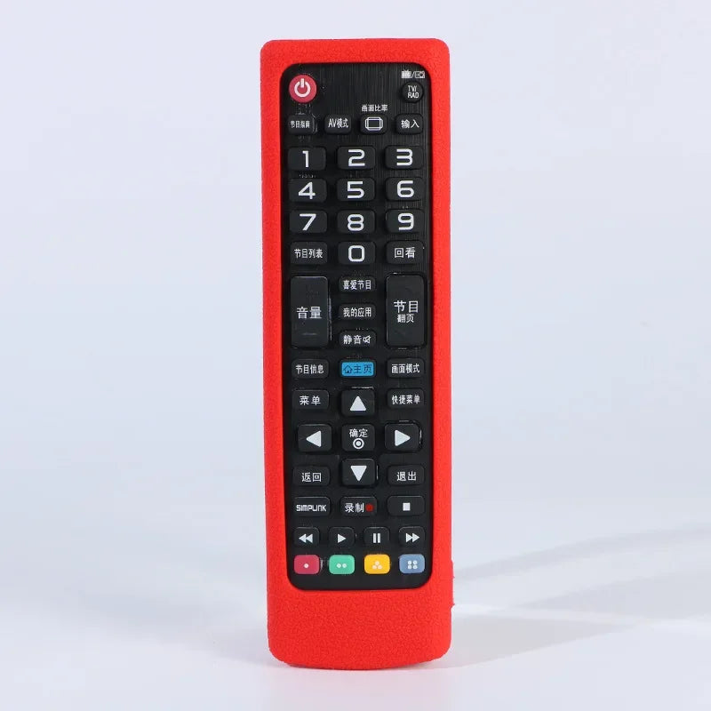 Silicone Cover for LG Remote AKB75675311 AKB75095308 – 7 Colors Remote Control Cover Qme Red