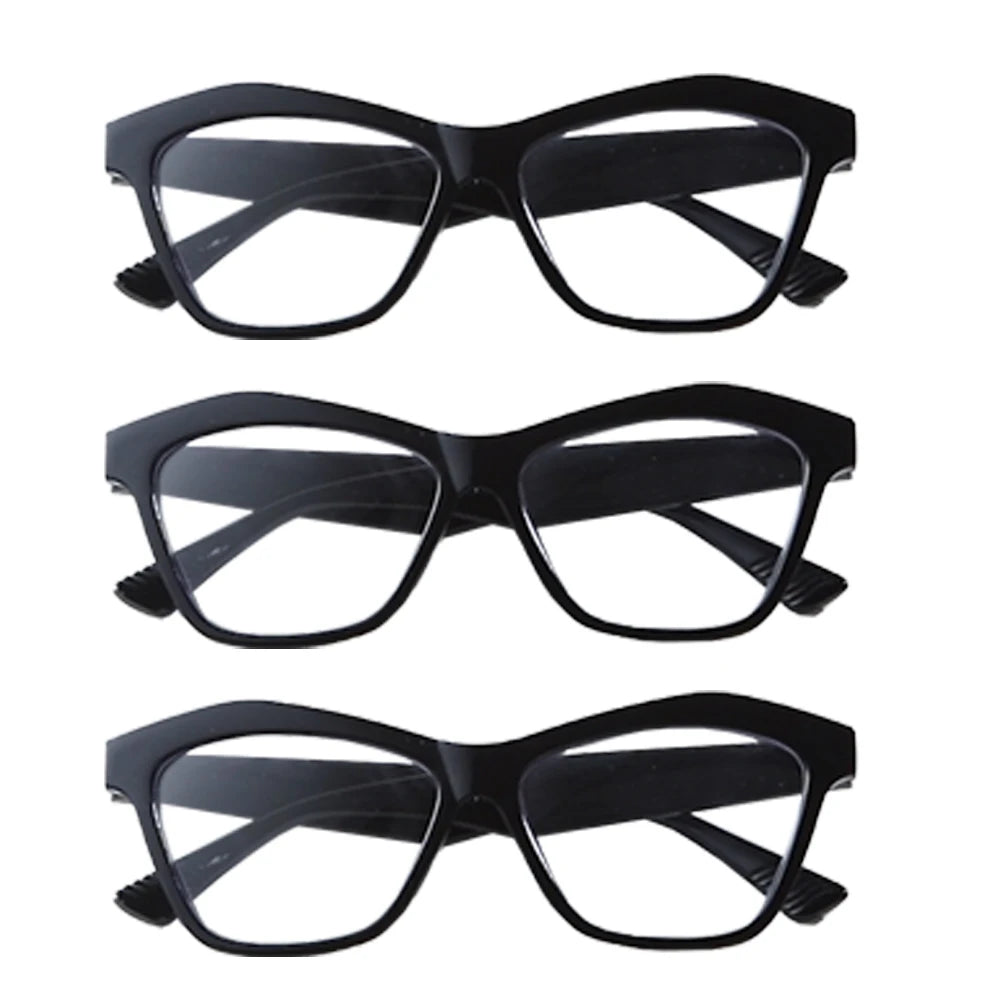 VOPHA Cat Eye Reading Glasses – Blue Light Blocking 1–5 Pack Reading Glasses Qst 100 3Black