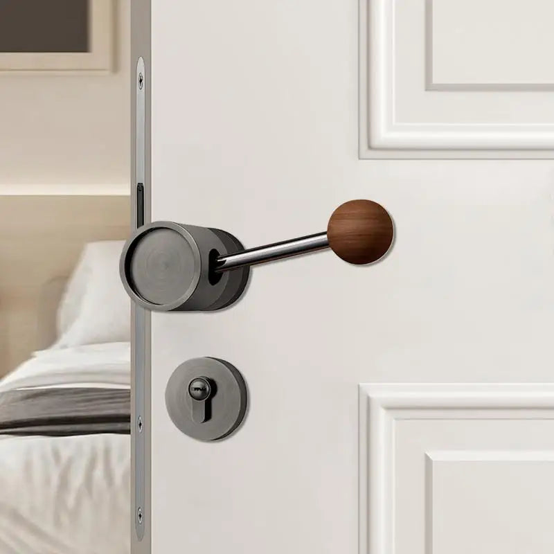 Modern Mute Interior Door Lock Bar | Rocker Knobs – Bedroom Interior Door Lock Qme