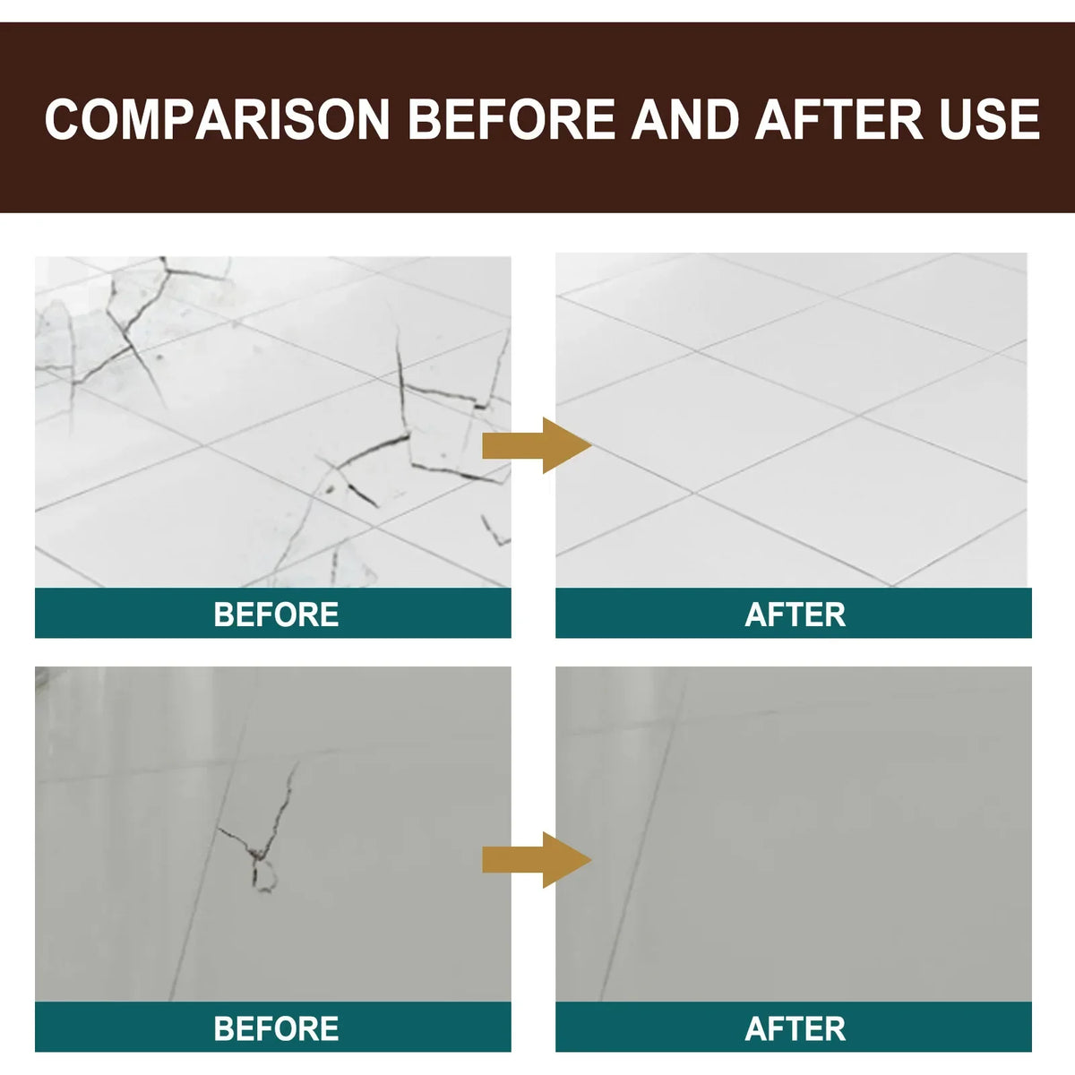Tile Repair Agent – Porcelain, Marble & Ceramic Crack Filler Tile Repair Filler Qme