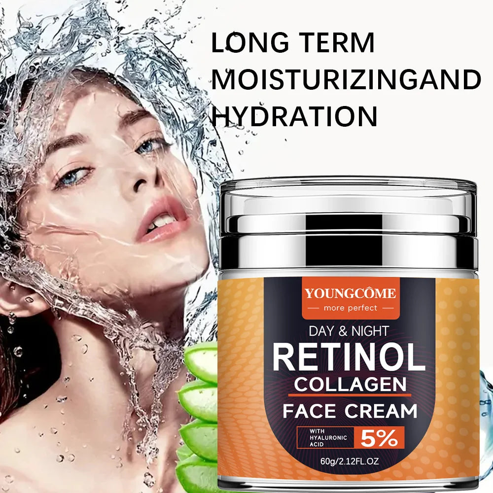 Retinol Face Cream with Collagen & Hyaluronic Acid | YOUNGCOME Retinol Face Cream Qst