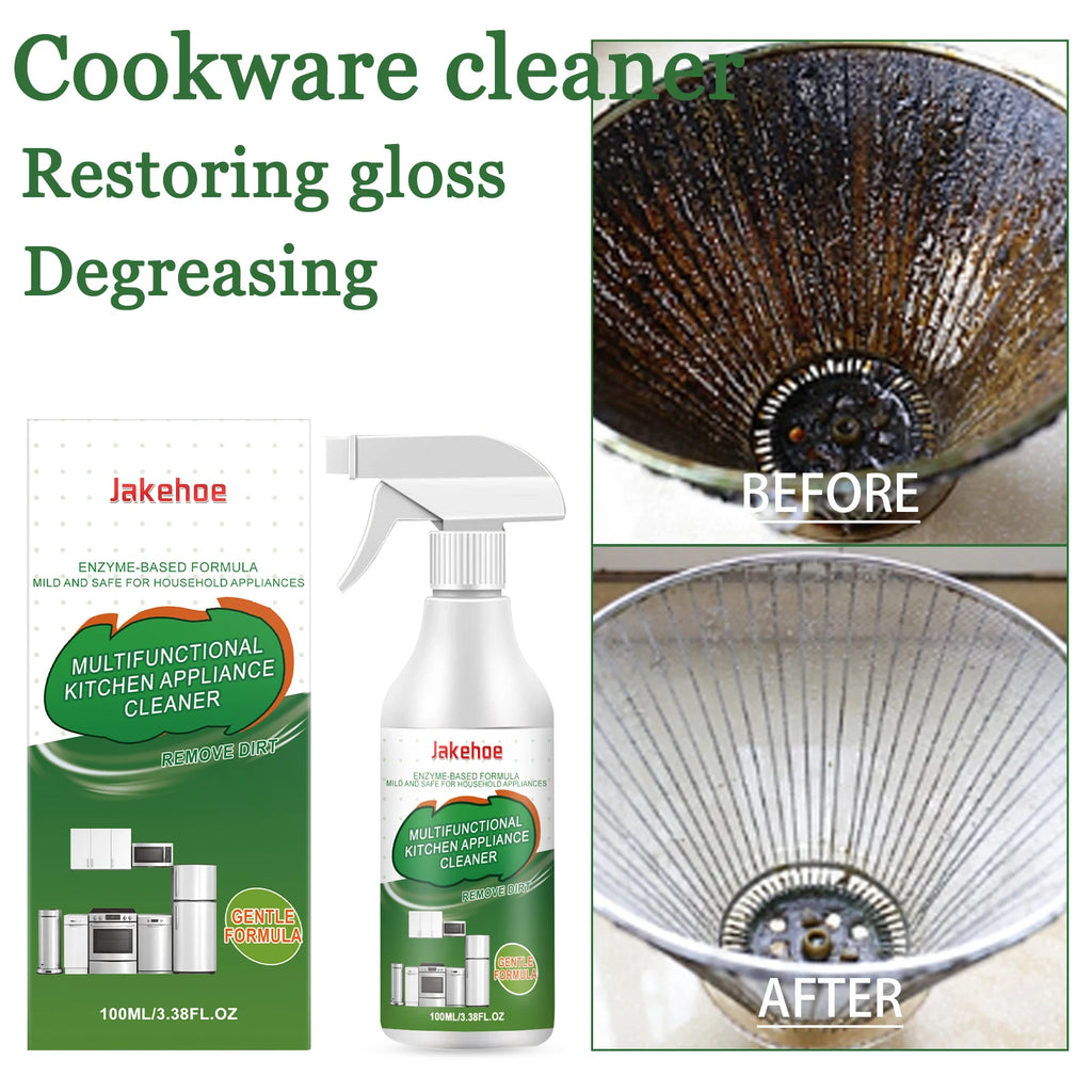 JAKEHOE 100ml Kitchen Degreaser Spray | Cookware Cleaner Kitchen Degreaser Spray Qst