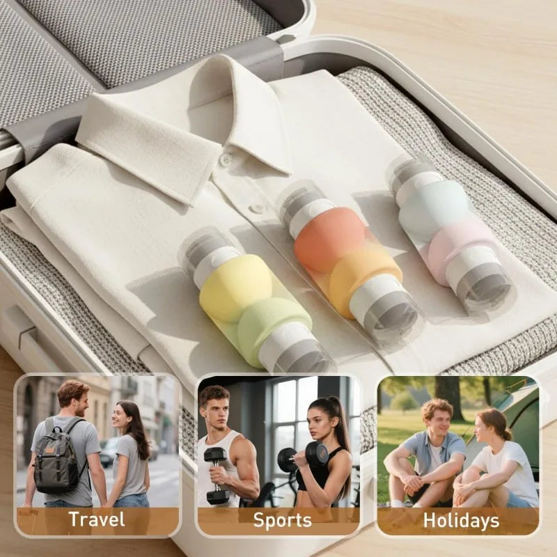 Silicone Travel Dispenser Bottle – Leak-Proof & TSA Approved Travel Dispenser Bottle Qme
