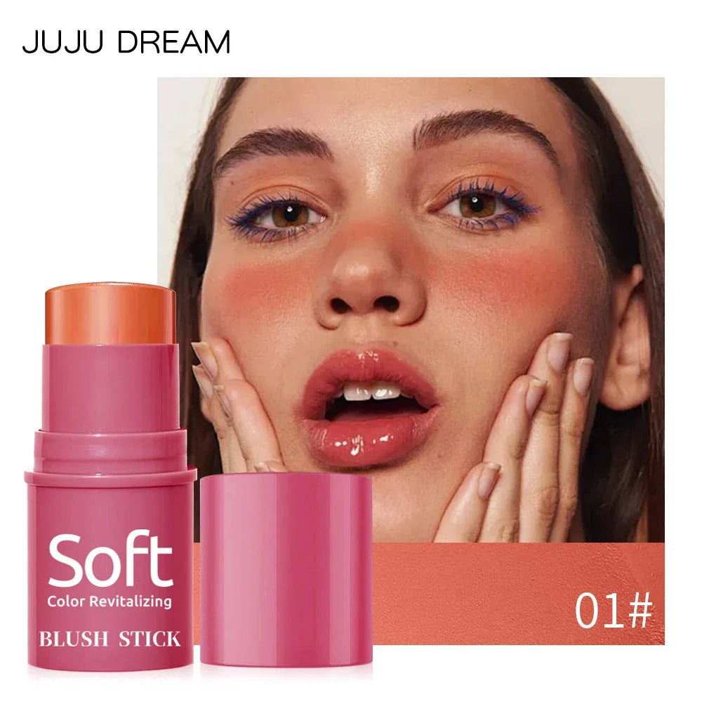 Multifunctional Blush Stick – Natural Matte Nude Makeup | Qme Cream Blush Stick Qme 01