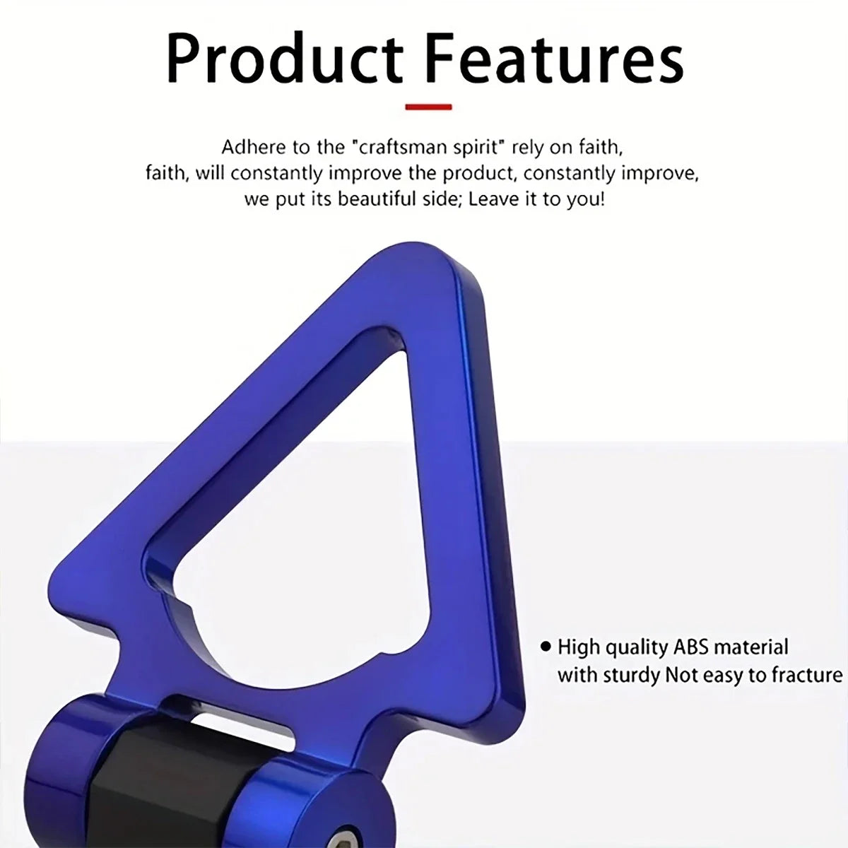 Triangle Tow Hook Cover Sticker ABS Car Exterior Decoration Bumper Tow Hook Decor Qme