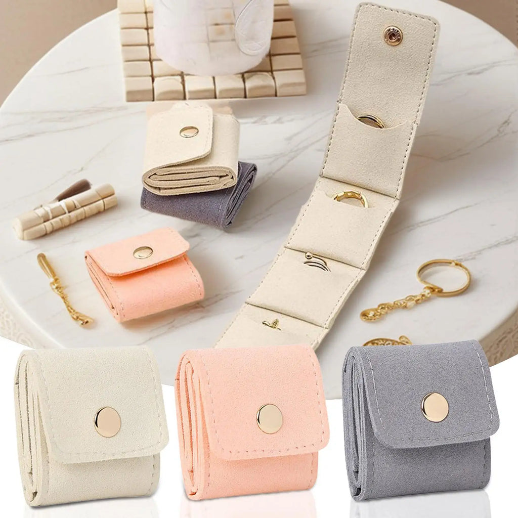 Mini Folding Jewelry Storage Box | Portable Earring Organizer Jewelry Storage Box Qme