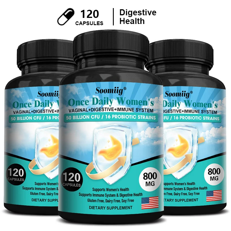 ZENVITALIZE Women's Probiotics 50 Billion CFU – 16 Strains Probiotic Supplement Qst 120 count-3 bottle