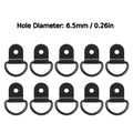 D-Ring Tie Down Anchors – Iron Lashing Hooks for Car & Truck Tie Down Anchors Qme 10Pcs 6.5mm