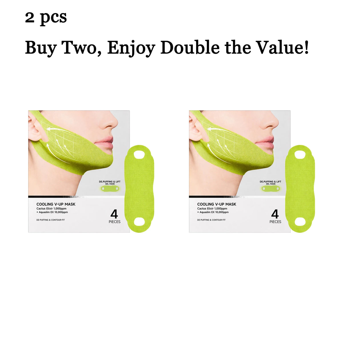 4-Pack Cheek Lifting Face Patches – Firming & Moisturizing Face Lifting Patches Qst 2 set