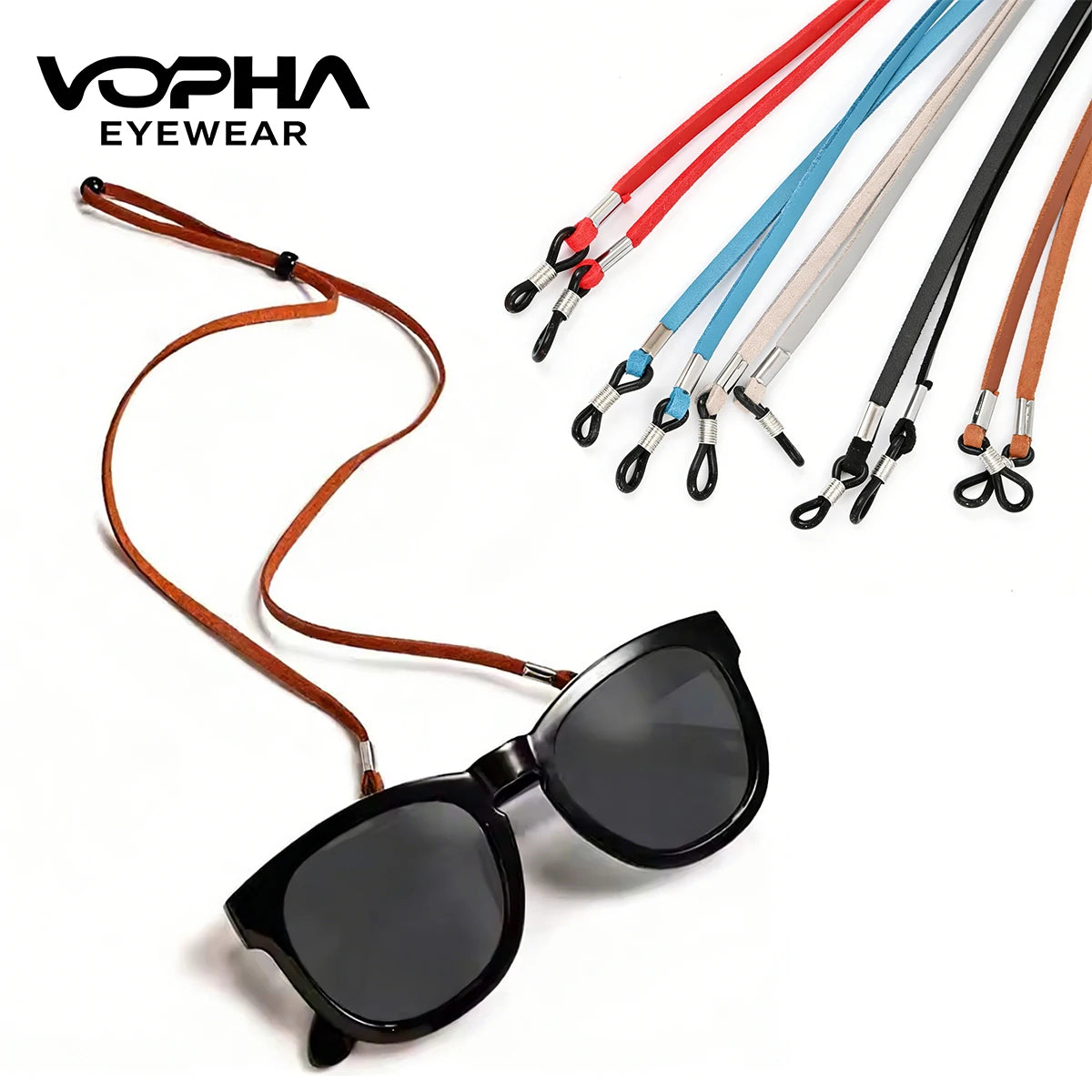 VOPHA Adjustable Eyeglass Strap & Sunglasses Lanyard PS03 Eyewear Accessory Qst
