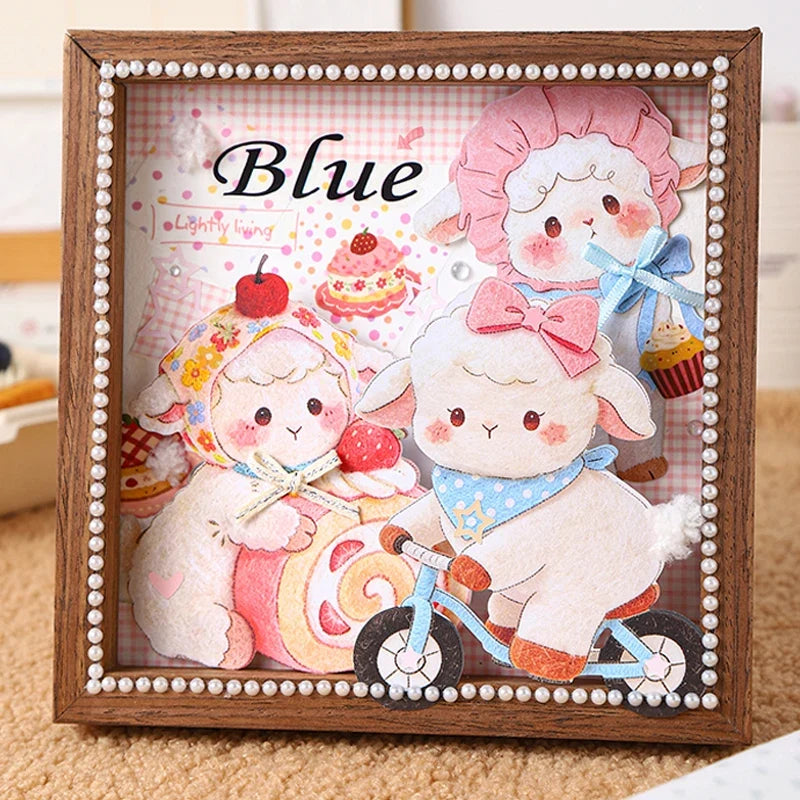 Cute Plush Pet Large Decorative Stickers – 6 Colors Decorative Stickers Qme