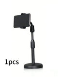 Adjustable Desktop Live Streaming Stand – Phone & Tablet Phone & Tablet Stand Qme black