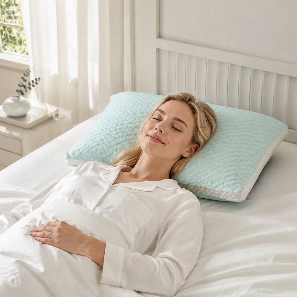 Ice Beans Massage Pillow | Breathable Cervical Neck Support Cervical Support Pillow Qme