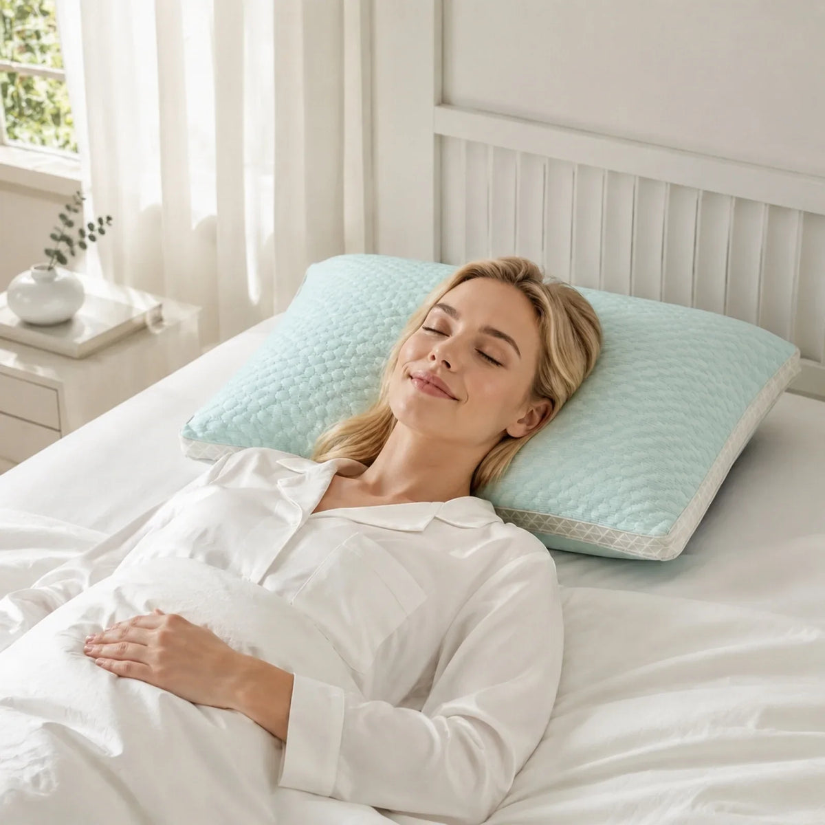 Ice Beans Massage Pillow | Breathable Cervical Neck Support Cervical Support Pillow Qme