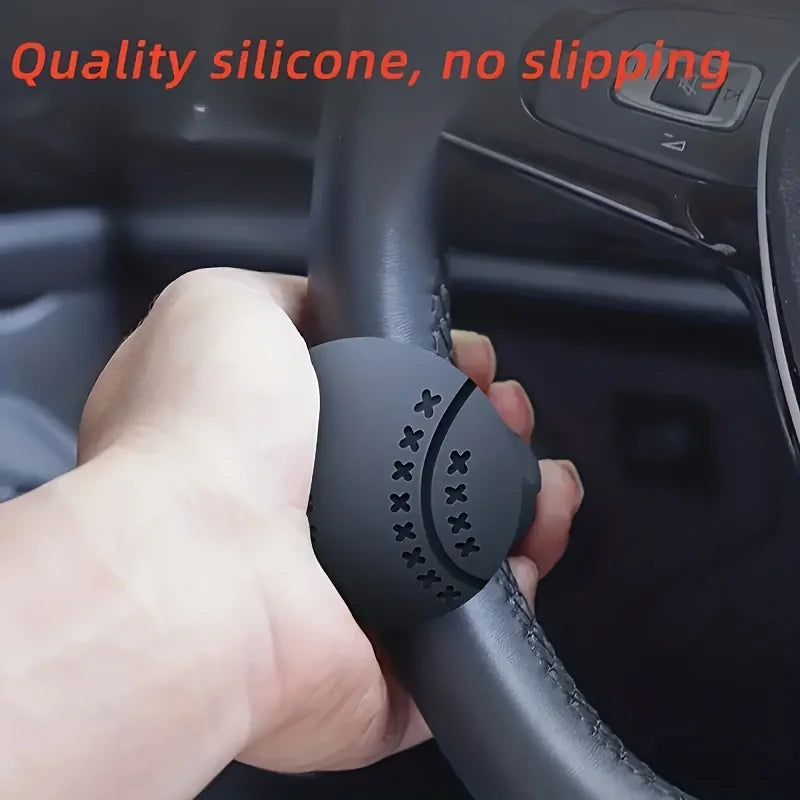 One-Handed Steering Wheel Assist Knob – Easy Turn Spinner Steering Wheel Spinner Qme