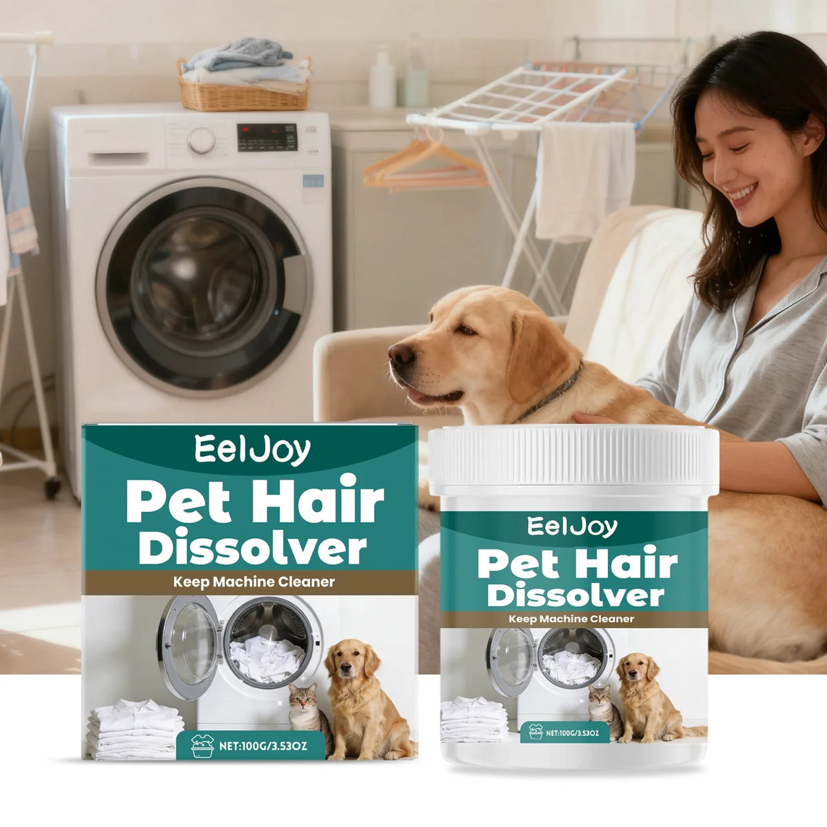 Pet Hair Dissolving Laundry Agent – Safe for Clothing & Fabrics Laundry Cleaning Agent Qme