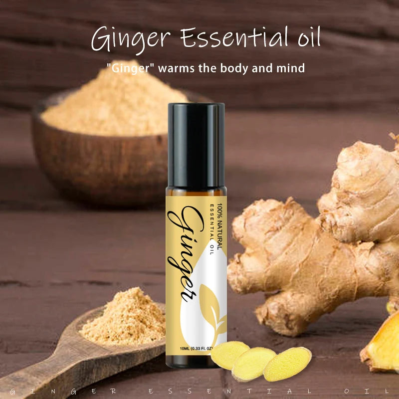 Natural Ginger Massage Oil – Drainage, Relaxation & Skin Care Massage Essential Oil Qst