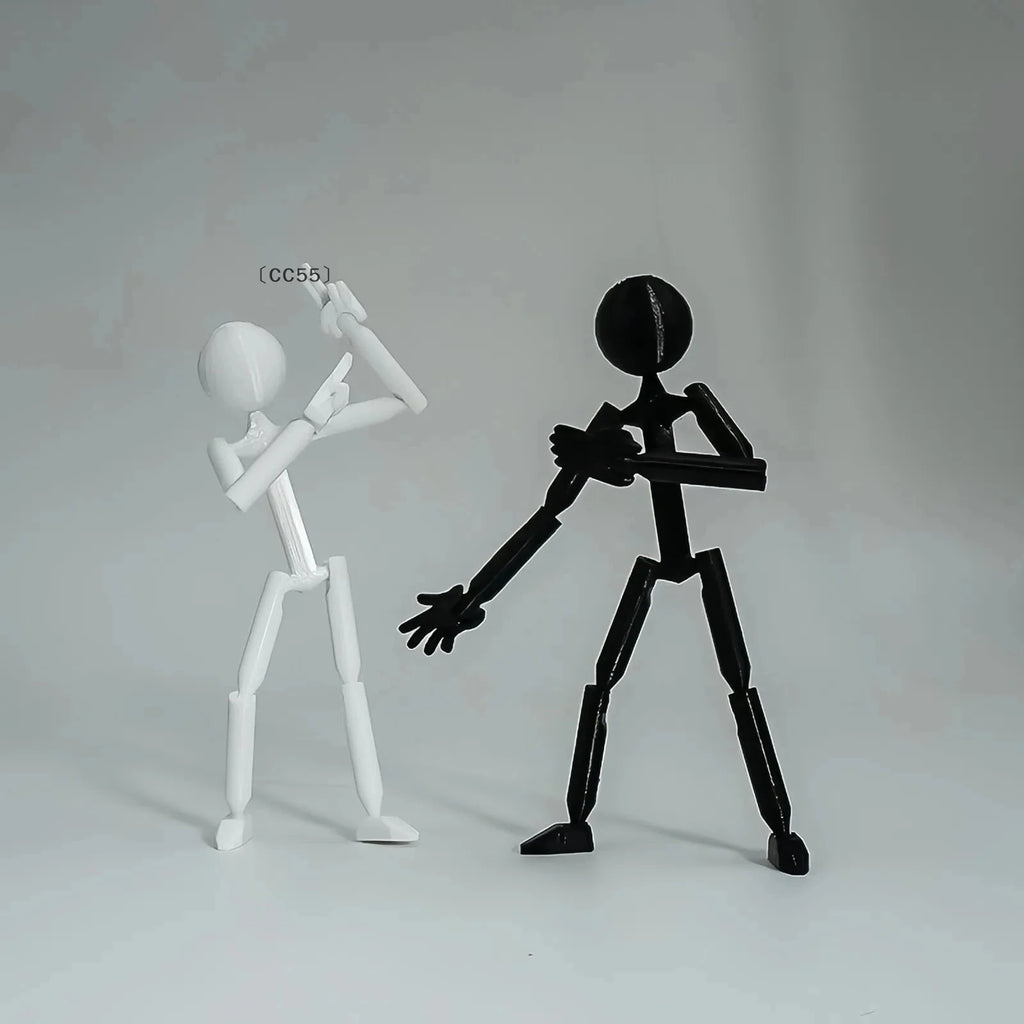 3D Printed Multi-Joint Stickman Mannequin Action Figure Poseable Mannequin Figure Qst