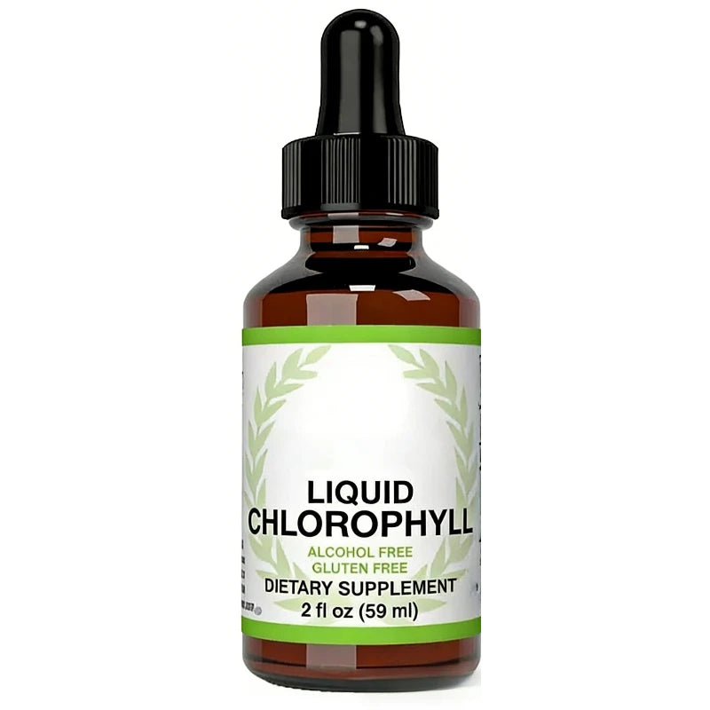 Liquid Chlorophyll Drops – Immune, Liver & Skin Support Liquid Supplement Drops Qst 60ml(Pack of 1)