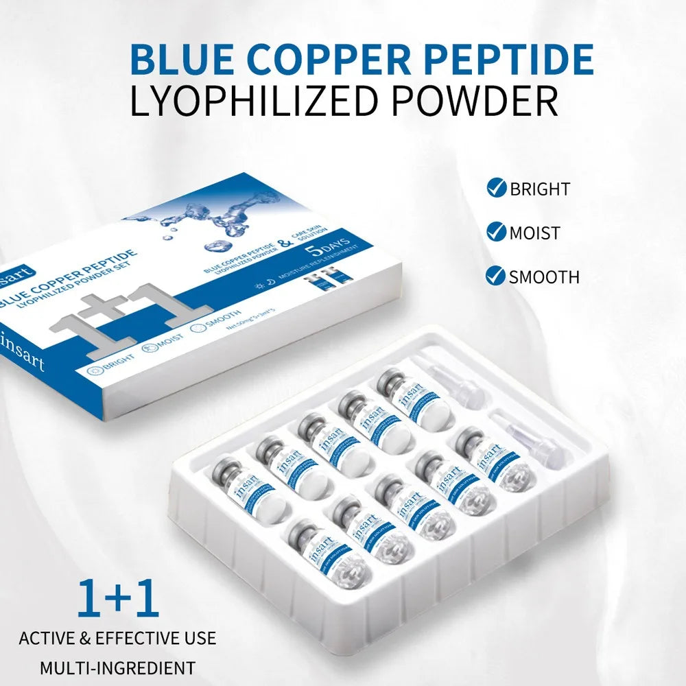 Collagen Blue Copper Peptide Lyophilized Face Serum – VC Face Serum Qst