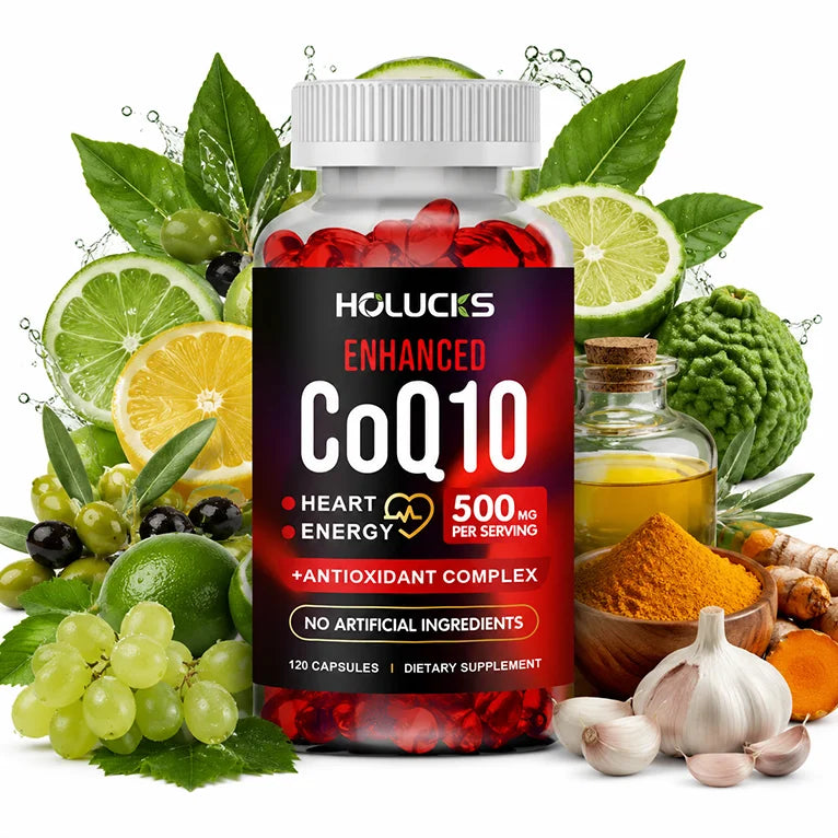 Liposomal CoQ10 with Citrus Bergamot & Grape Seed – 120ct CoQ10 Supplement Qst