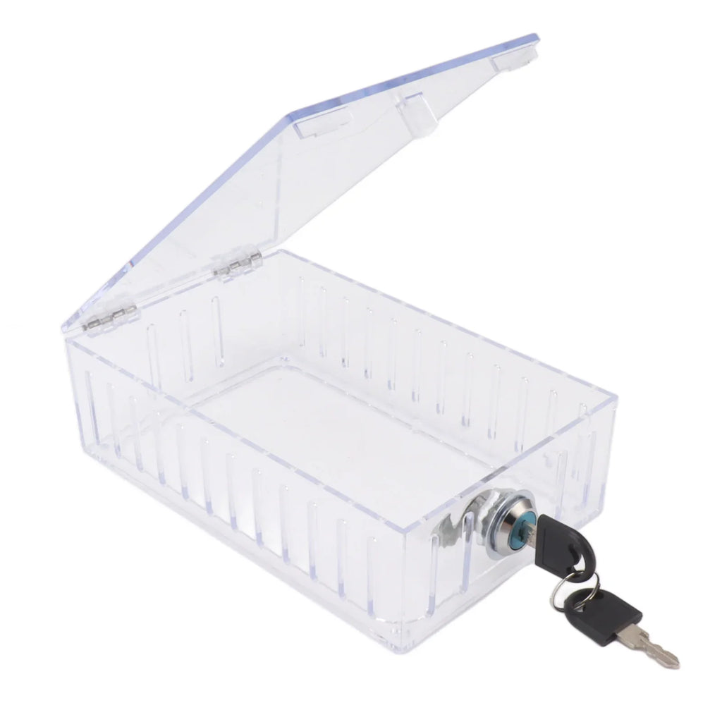 Universal Thermostat Lock Box – Clear Acrylic Cover & Key Guard Thermostat Lock Box Qme Default Title